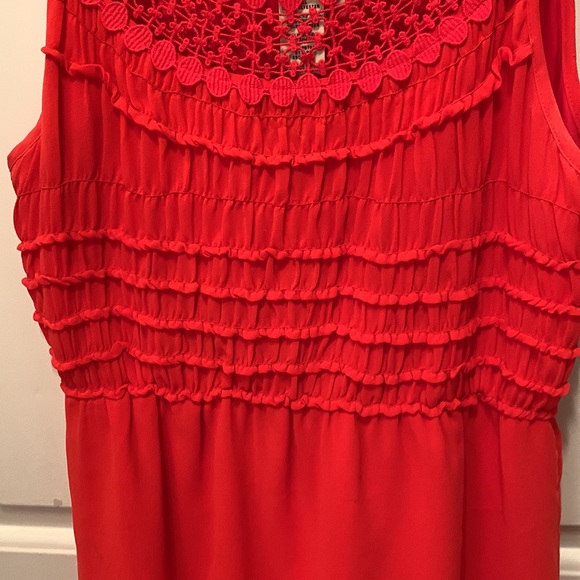 Bright salmon colored max studio dress - Picture 4 of 6